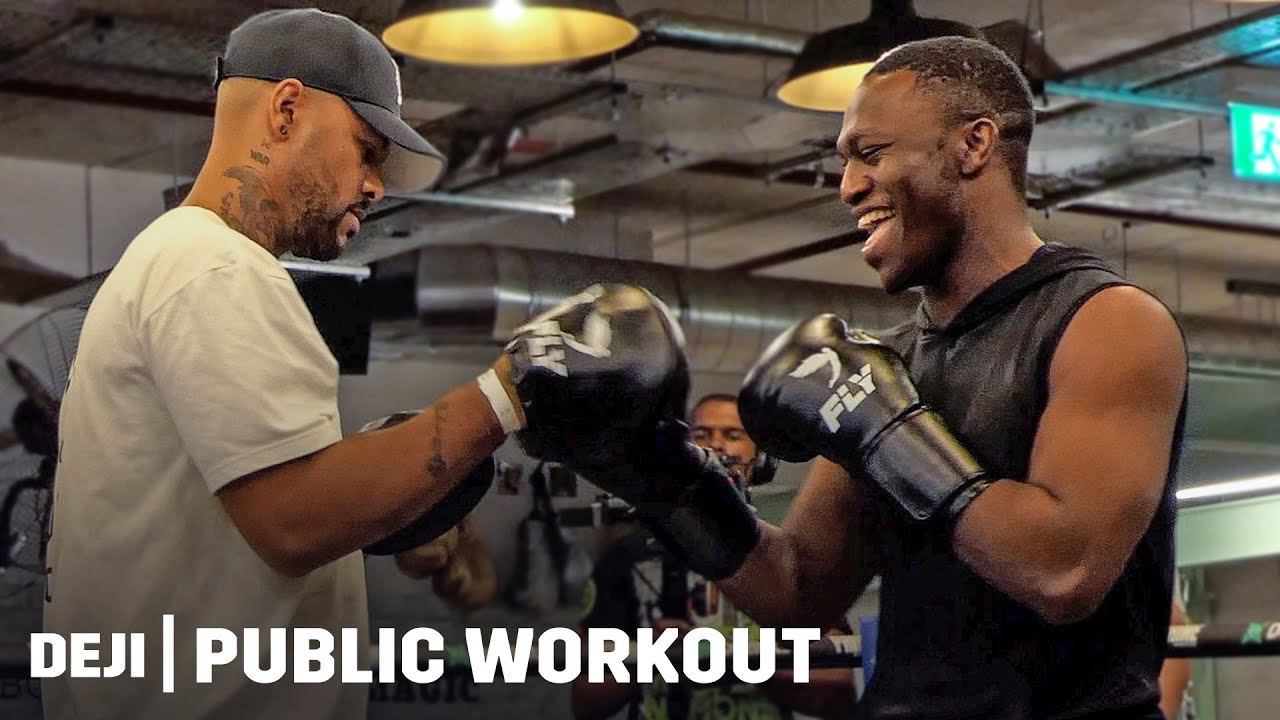 Deji • FULL MEDIA WORKOUT • (Deji vs Fousey) DAZN Boxing