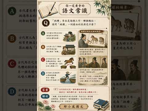 【邱小嵐國文】你一定要會的語文常識#國文#語文常識