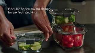 Rubbermaid Brilliance Glass Food Storage Containers