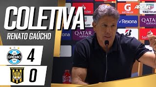 COLETIVA RENATO GAÚCHO | AO VIVO | Grêmio 4 x 0 The Strongest - Libertadores 2024