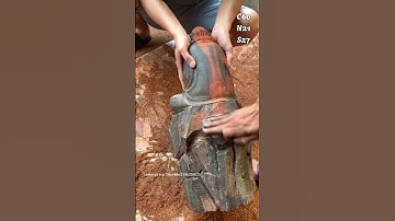 Nghệ nhân quốc gia đóng triện tượng Đạt Ma thiền gỗ trắc  #Đạt_Ma_thiền #tượng_gỗ_trắc_thu_hiền