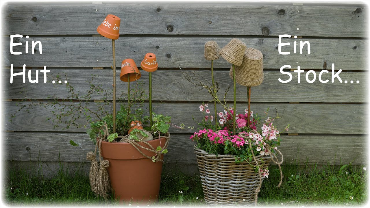 .......eine Sommerpflanzendeko🌿🪴🌺 mit Tontöpfen