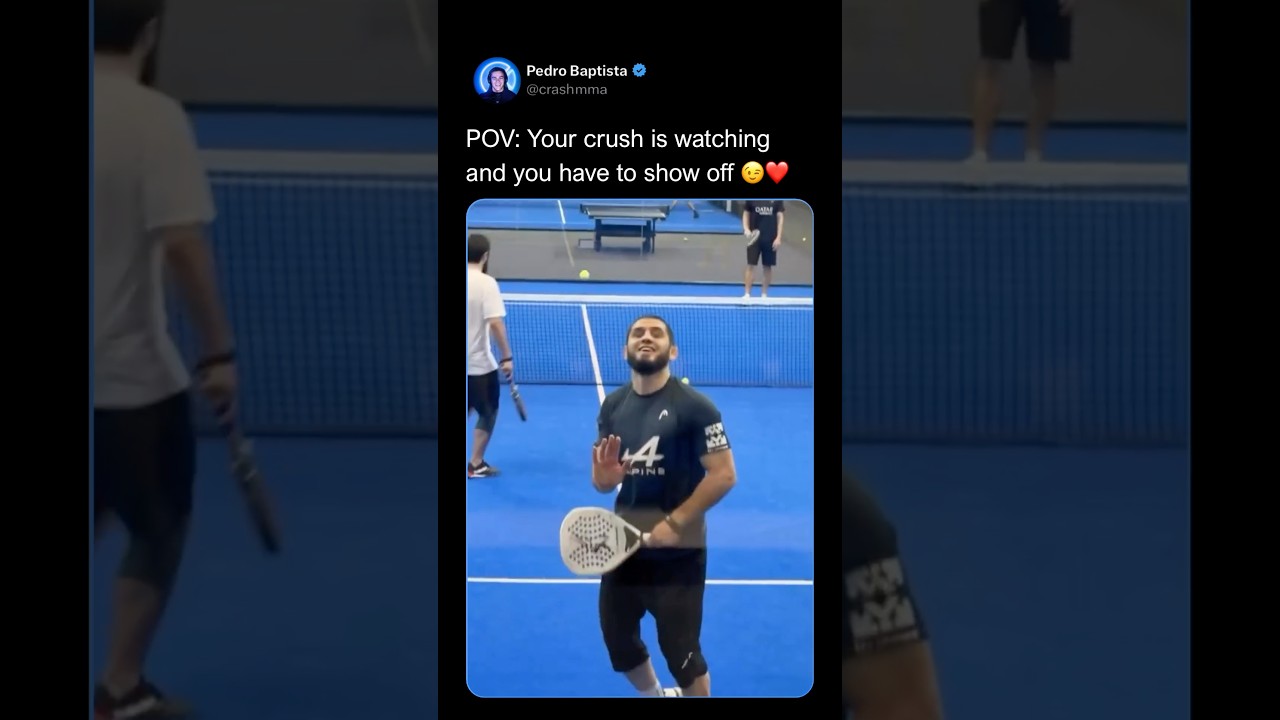 Islam Makhachev showing off 😂🏓