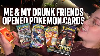 I gave my drunk friends Pokémon Cards