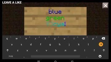 How to make colored text on Minecraft|ANDROID