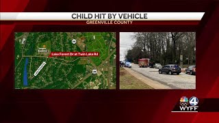 Greenville middle school student hit by vehicle near school, police say