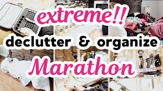 ✨NEW!! ✨ DECLUTTER & ORGANIZE MARATHON || more than THREE hours of DECLUTTERING & ORGANIZING! New Spring Reset Marathon 2 Hour Extreme Clean Declutter Organize With Me