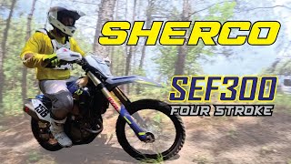Sherco First Ride Review on the SEF300 4 Stroke