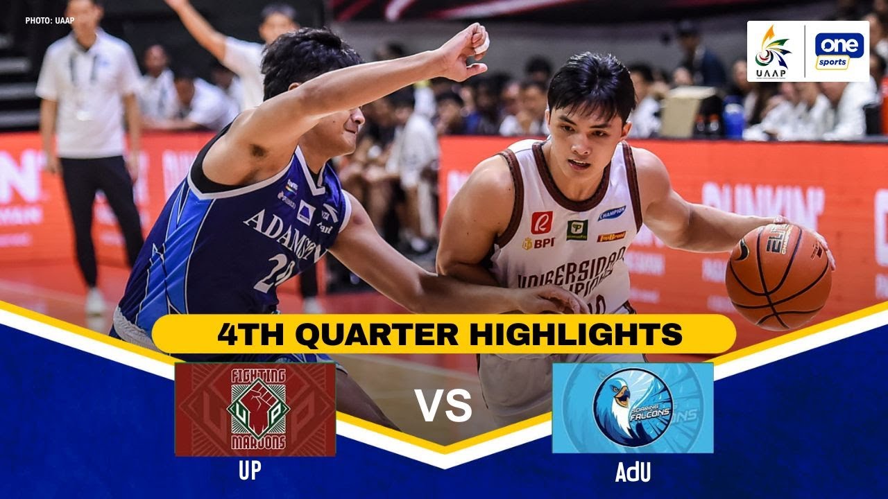 UP vs AdU | 4TH QUARTER HIGHLIGHTS | UAAP SEASON 88 MEN’S BASKETBALL ...