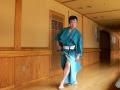 健康福祉館内で踊りの練習