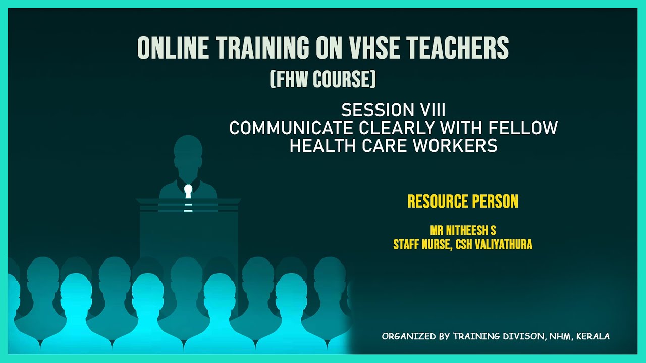 Online training for VHSE Teachers (FHW Course)