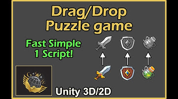 Unity Puzzle game drag & drop (Tutorial 2022)