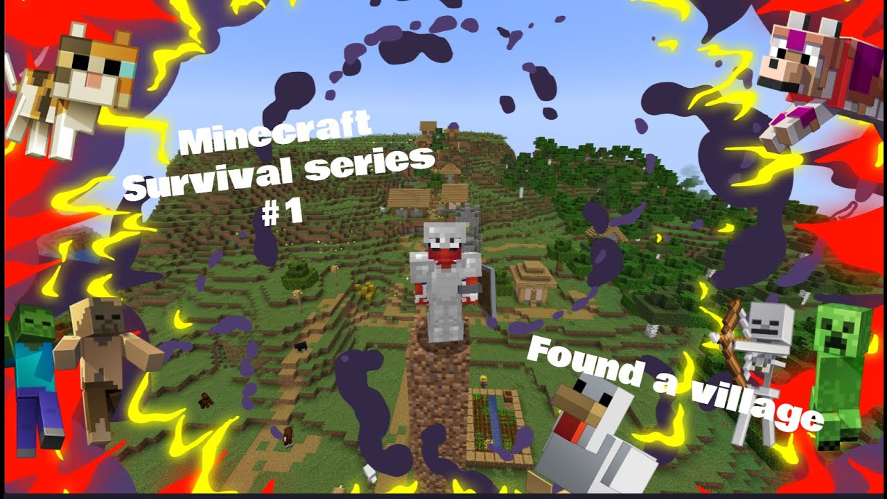 I Found A Village In MINECRAFT!!🪓⛏️ | Minecraft Survival Series #1 ...