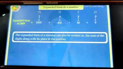 Class III Maths Ch-1(Numbers beyond 999) topic -Expanded form (Part-5A)