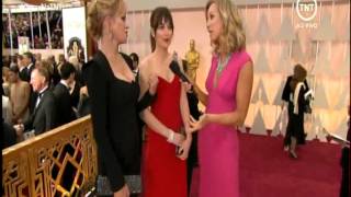 Dakota Johnson and Melanie Griffith at the Oscars Interview by TNT