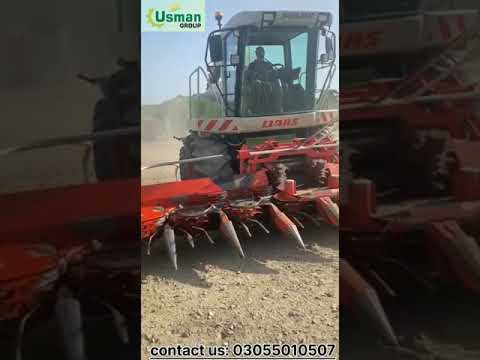 Claas Jaguar 850 With Champion Kemper 360 Harvester In Pakistan Claas