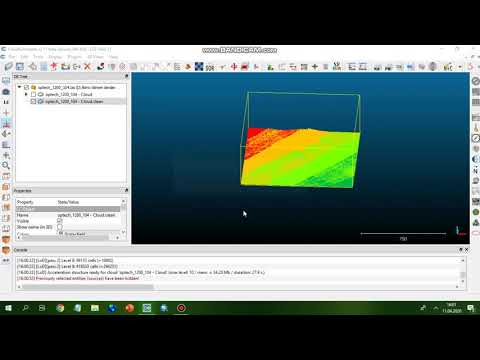 Noise filter and CSF filter operations with using Cloud Compare program