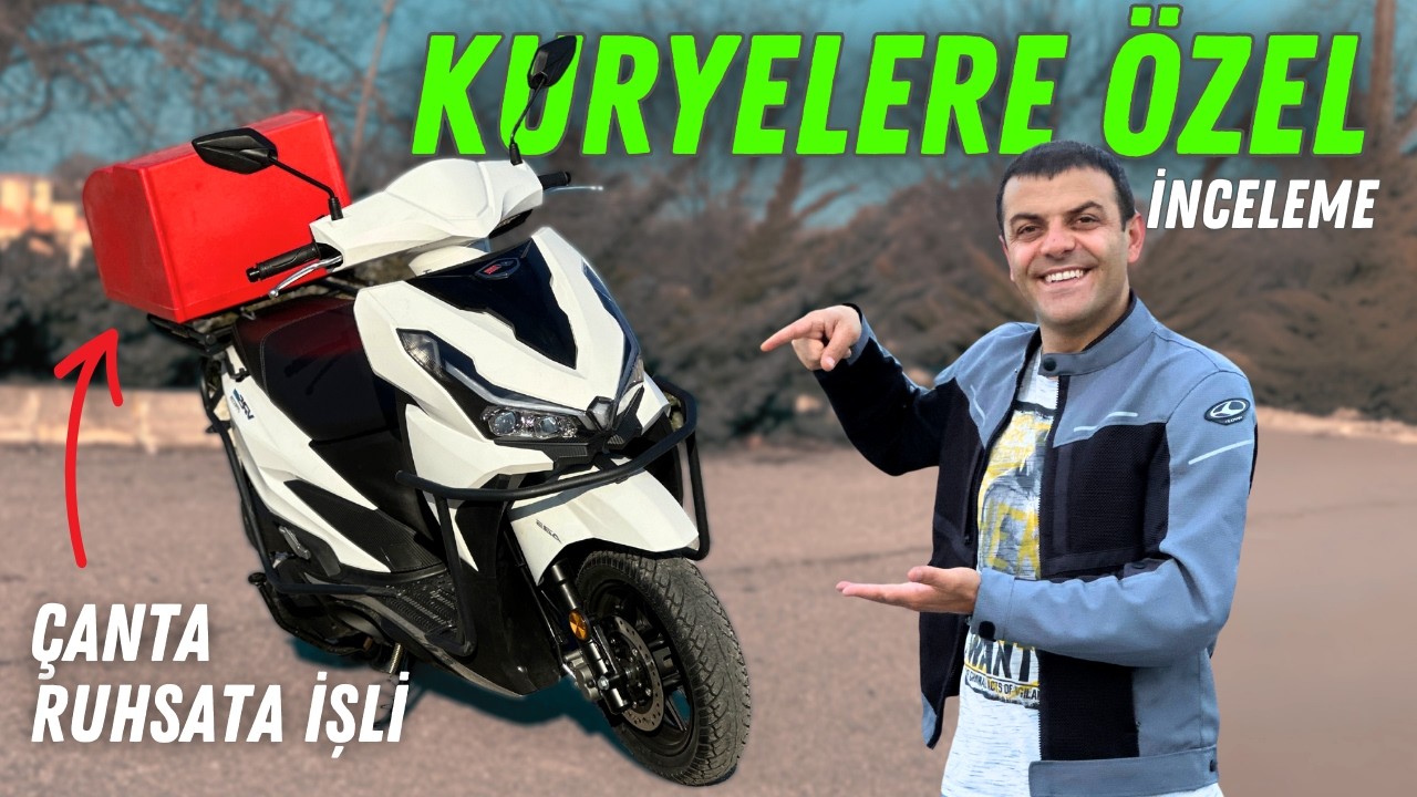 Rks Vrs 125 Scooter motosiklet inceleme | Moto kuryeler bunu sevecek | Kolaçan