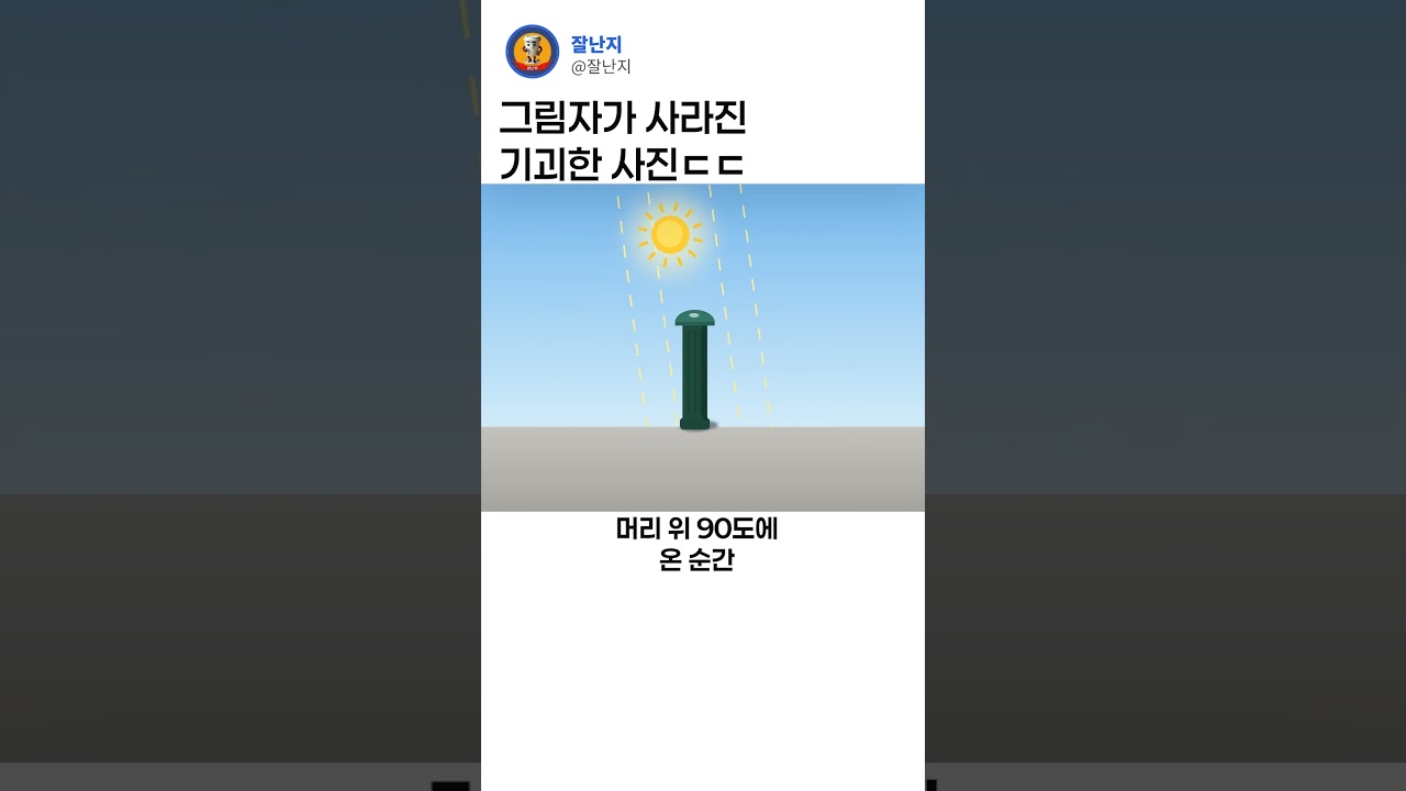 그림자가 사라진 기괴한 풍경ㄷㄷ