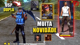 SAIU!! JOGUEI O NOVO SERVIDOR AVANÇADO E JÁ TESTEI AS NOVAS ARMAS DO FREE FIRE!!