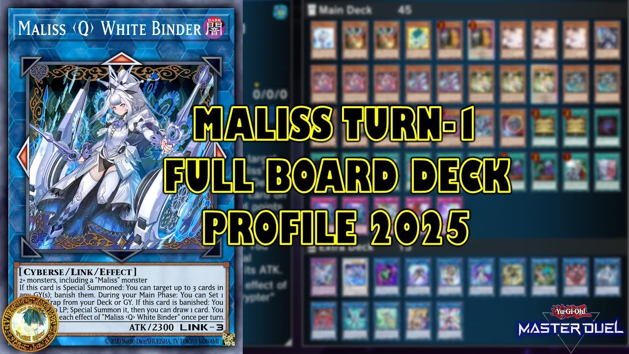 MALISS Turn 1 Lockdown Deck Profile 2025 | Yu-Gi-Oh! Master Duel MALISS Turn 1 Lockdown Deck Profile 2025 | Yu-Gi-Oh! Master Duel