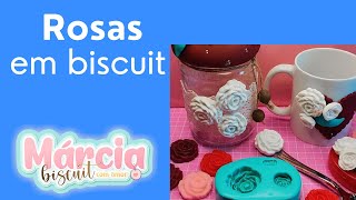 Pote de Rosas em Biscuit By Márcia biscuit