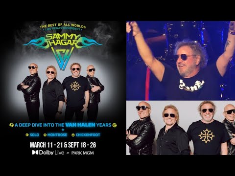 Sammy Hagar "The Best Of All Worlds" Las Vegas Residency at Park MGM  2026! + new live album!