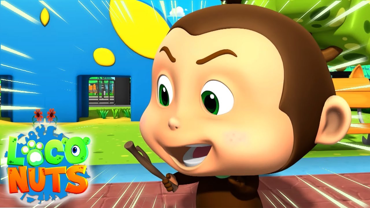 Jogar e buscar Desenhos para crianças Loco Nuts Português Serie de animação YouTube