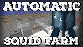 Minecraft Tutorial - Automatic Squid Farm - Ink Farm(Minecraft 1.17 )