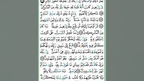 صفحة/٢٨١/ رواية ورش عن نافع/ سورة النحل/ ابو النور الهادي