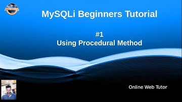 Complete details of MySQLi functions Beginners Tutorial | Procedural Technique to use MySQLi