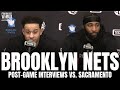 Seth Curry & Andre Drummond React to Making Brooklyn Nets Debuts After Trade from Philadelphia