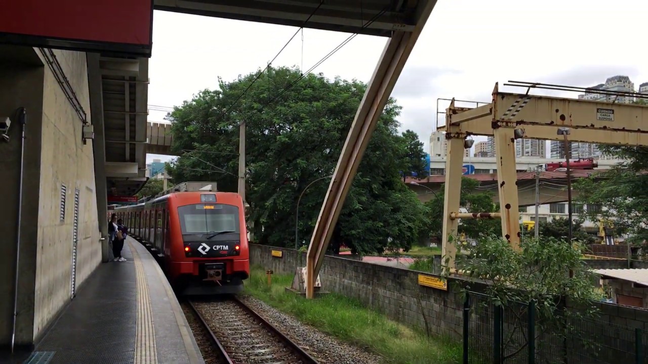 Cptm Linha 9 Esmeralda Série 7000 Q092 Partindo Estação Vila Olímpia Youtube 