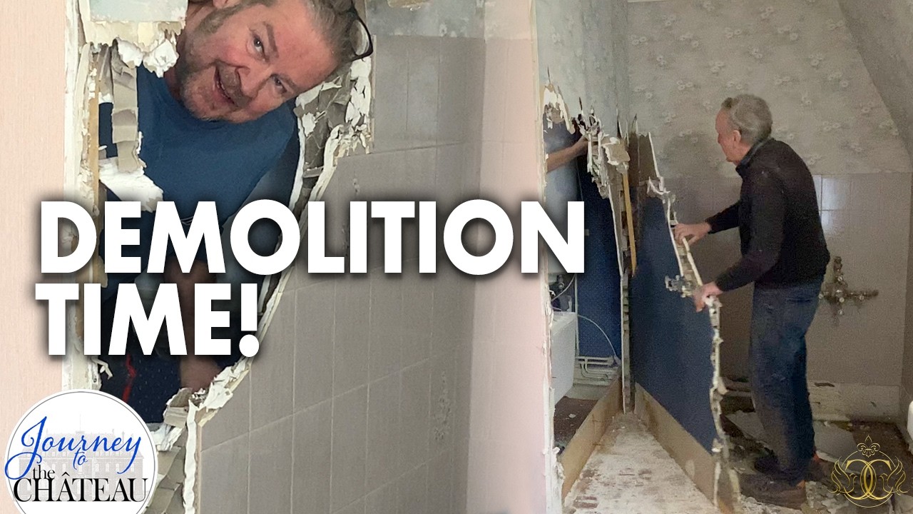 DEMOLITION TIME! Beginning a Chateau Bathroom Renovation