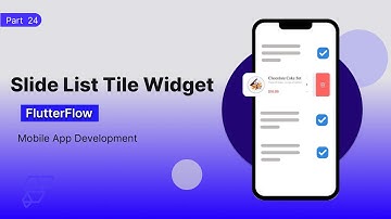 Part 24 | Slide List Tile Widget in FlutterFlow | Figma | Design for beginners Easy Tutorial