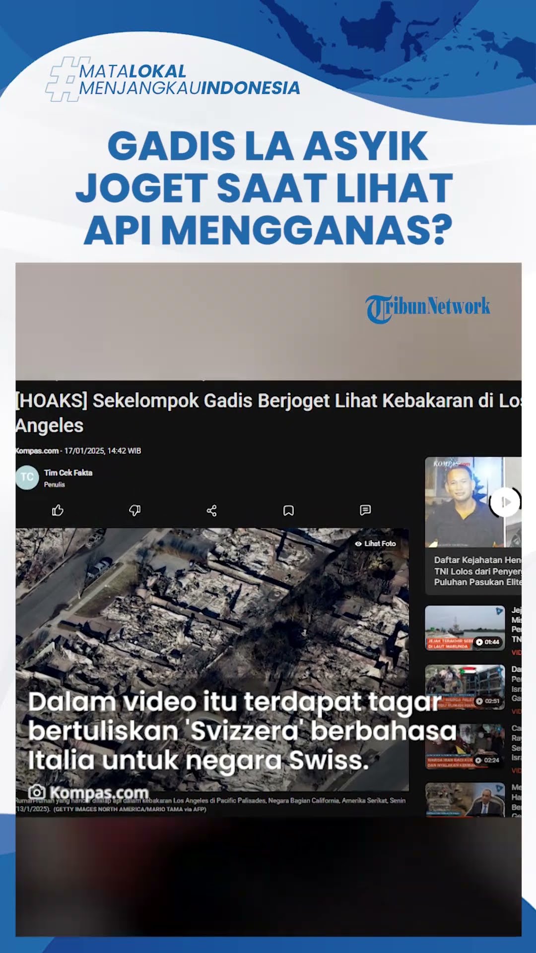 Viral Video Sejumlah Gadis Los Angeles Berpesta Asyik Joget saat Lihat Kebakaran, Ternyata Hoaks