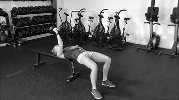 Glute Bridge Single Arm Dumbbell Bench Press