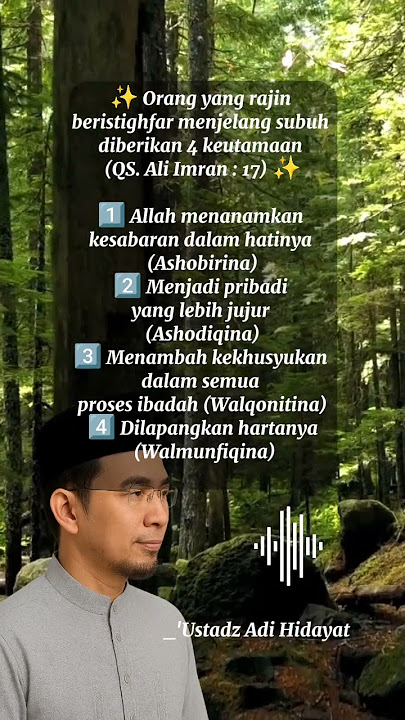 kata bijak ustadz Adi hidayat#short#trending