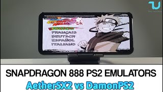AetherSX2 vs DamonPS2 Pro Naruto Shippuden: Ultimate Ninja 5 Gameplay/Snapdragon 888 Best Settings screenshot 2