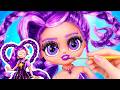 Lily Lovebraids, Rumi and Lali! Diamond Style Glow Up! K-Pop Demon Hunters DIY Crafts!
