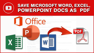 Save Microsoft Word, PowerPoint, And Excel Documents As PDF (2022)