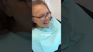“It’s like my old smile is back!” What a stunning new smile & reveal for Valerie! #dentalimplants