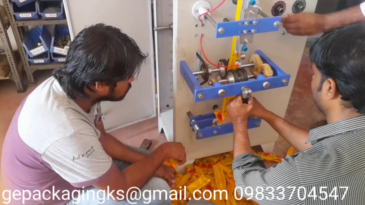 Pepsi cola pouch packing machine 09833704547 - YouTube