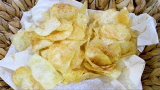 طريقة عمل شيبس البطاطا بالمنزل  بنكهة الخل و الملح