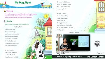 Grade 2 English Chapter 6 Class 4 My Dog, Spot poem Explanation and Exercise