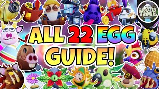 How To Get All 22 EGGS in ROBLOX EGG HUNT 2022 Lost In Time (Timestamps in desc.)