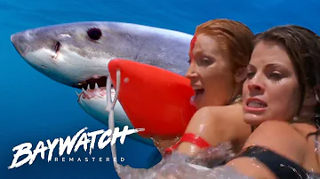 Shark Attacks As Helicopter Crashes Into The Sea! Baywatch Remastered