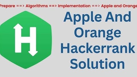 Apple and Oranges problem || Hackerrank || problem solving skills || #hackerrank #apples #coding
