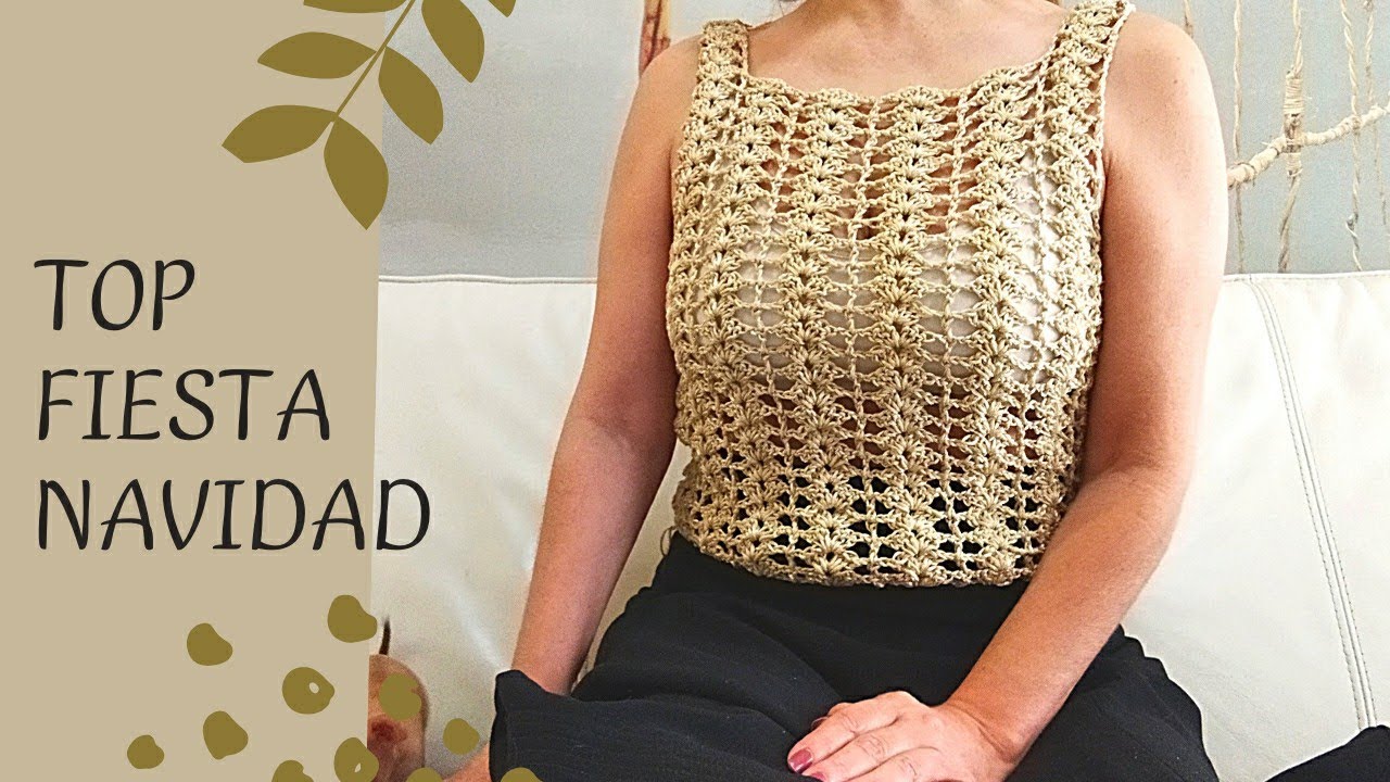 TOP CROCHET FIESTAS NAVIDAD 😍🎄 Tejido en 1 día 💪🥳