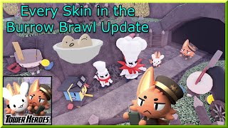 Showcasing All of the New Skins in the Burrow Brawl Update - Tower Heroes